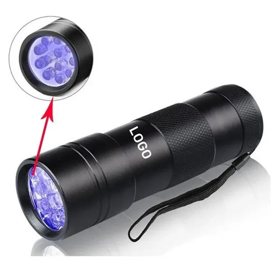 12 LED 395nm UV Mini Blacklight Flashlight