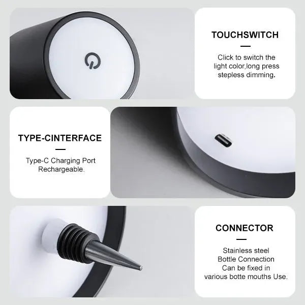 LED Wireless Bottle Lamp