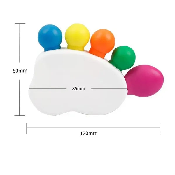 5 Color Fluorescent Highlighter Pens