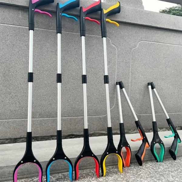 Foldable Trash Reacher Grabber Tool w/ Rotating Magnetic Jaw