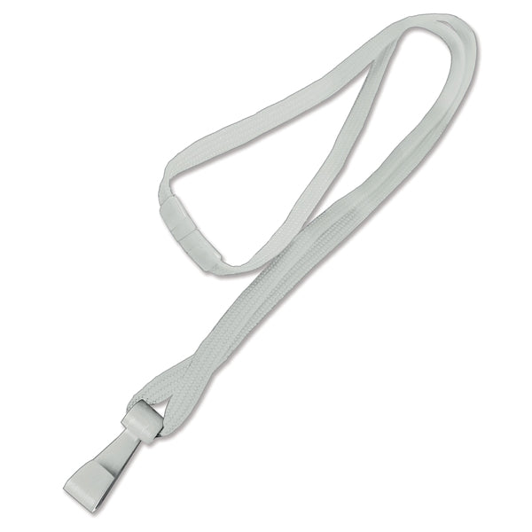 3/8" Blank Polyester Breakaway Lanyards w/ Wide Plastic Hook