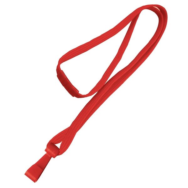 3/8" Blank Polyester Breakaway Lanyards w/ Wide Plastic Hook