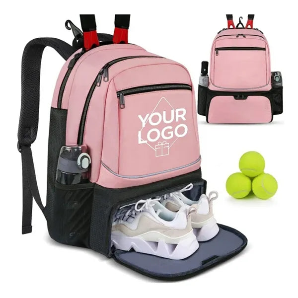 Large Tennis Backpack with Multiple Compartments