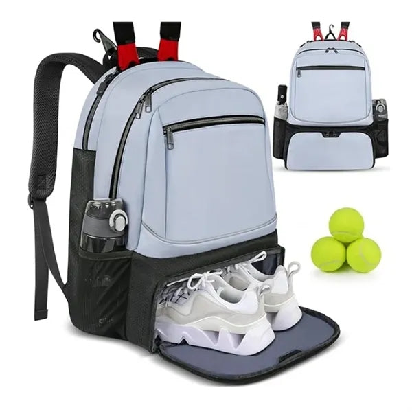 Large Tennis Backpack with Multiple Compartments