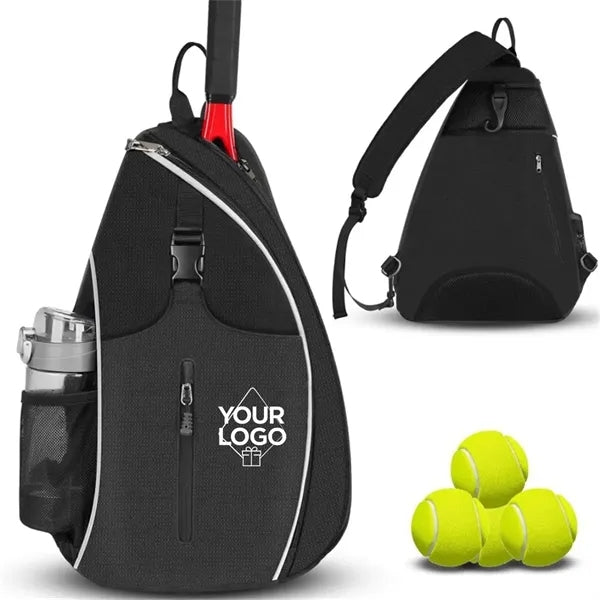Tennis Sling Bag with Multiple Compartments
