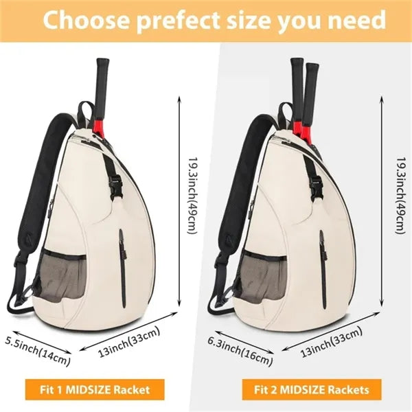 Tennis Sling Bag with Multiple Compartments