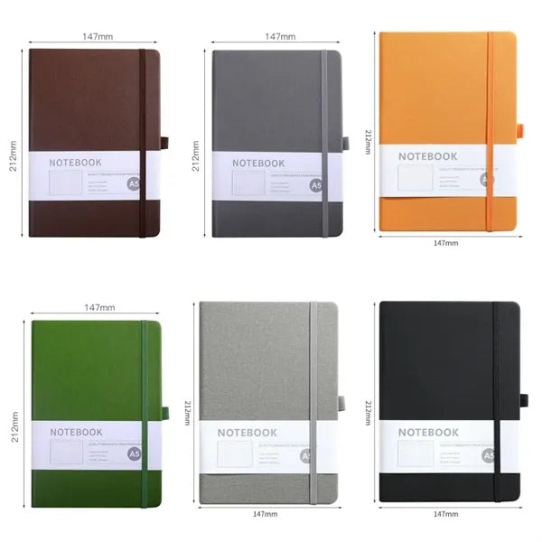 Lined Journal Notebook, 200 Numbered Pages, A5, A6, A7