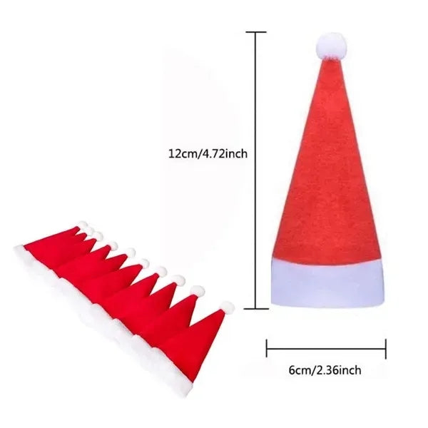 Mini Christmas Santa Hat Silverware Holder