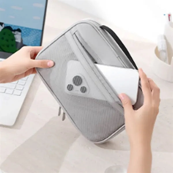 Multifunction Spacious Dual Zipper Travel Cosmetic Organizer