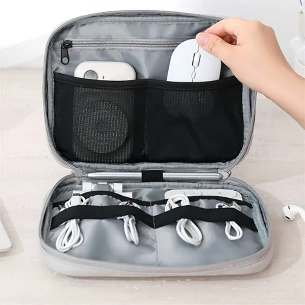 Multifunction Spacious Dual Zipper Travel Cosmetic Organizer