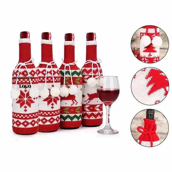 Christmas Wine Bottle Covers