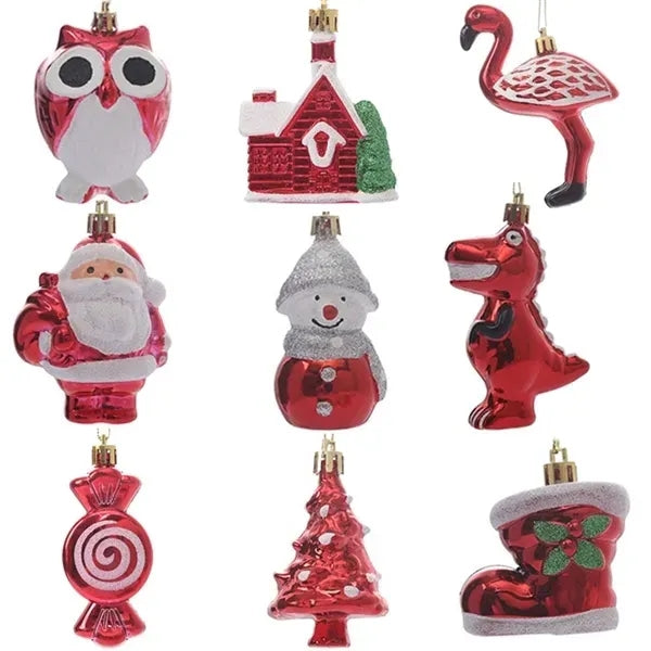 Christmas Tree Plastic Ornaments