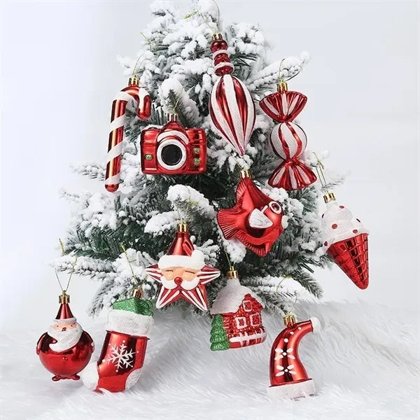 Christmas Tree Plastic Ornaments
