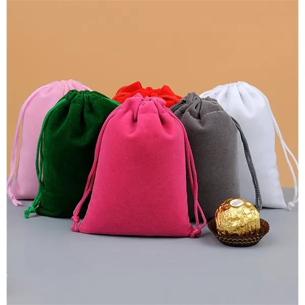 Drawstring Velvet Gift Packaging Pouch