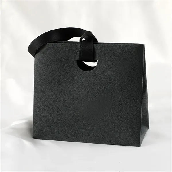 Thick Texture Gift Tote with Ribbon Handles