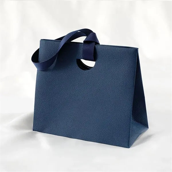 Thick Texture Gift Tote with Ribbon Handles