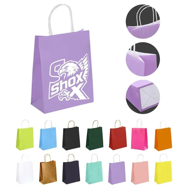 Coloured Kraft Paper Tote Bag