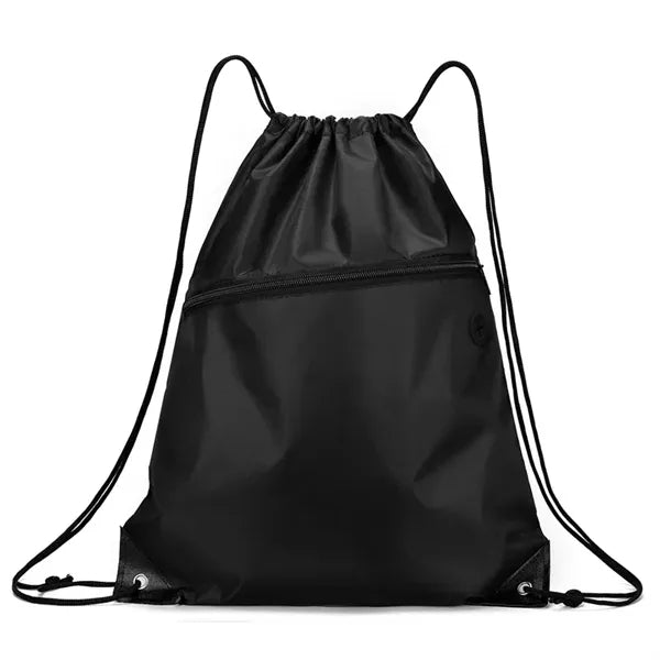 DrawString Back Sack with Zipper Pocket For Gym ,Sport,Trip