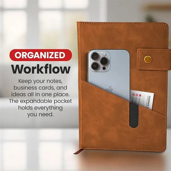A5 Lined Leather Bound Journal for Writing