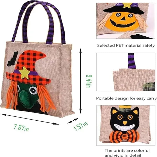 Halloween Decorations Tote Bags Trick or Treat Party Favors