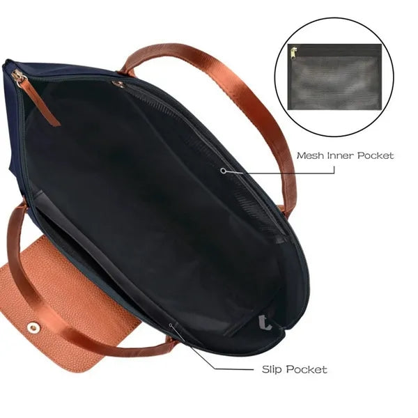 Large Capacity Foldable Women Shoulder Shopping Tote Bag