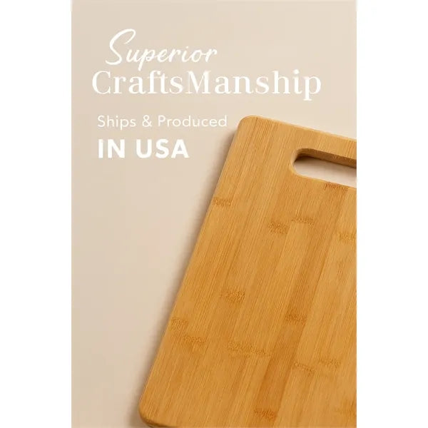 6" x 9" Bamboo Cutting Board With Handle