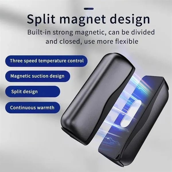 10000mAh Magnetic Hand Warmer Power Bank with Flashlight
