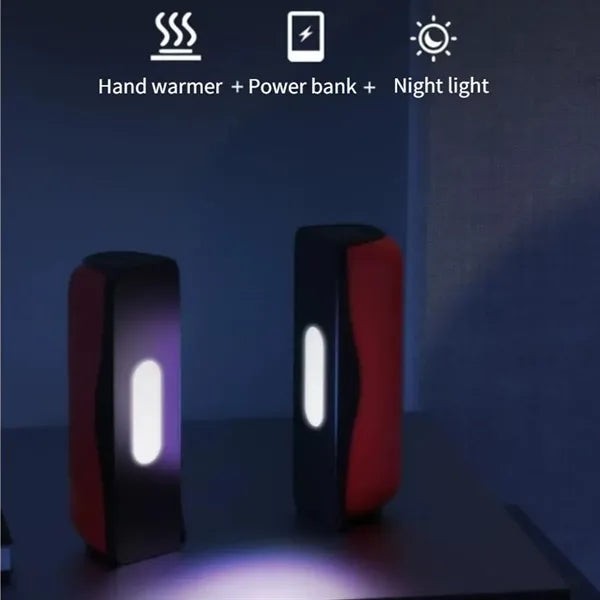 10000mAh Magnetic Hand Warmer Power Bank with Flashlight