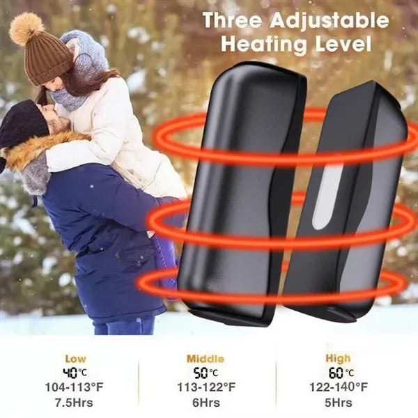 10000mAh Magnetic Hand Warmer Power Bank with Flashlight