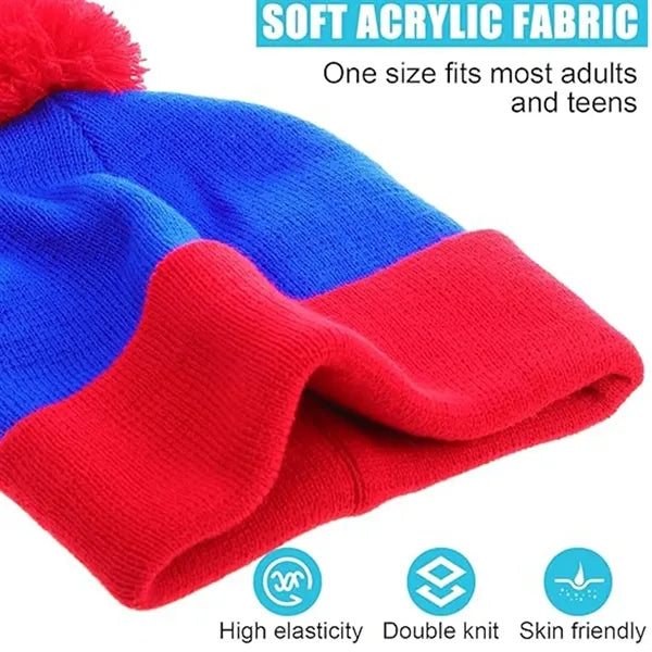 Knit Pom Beanie Hat