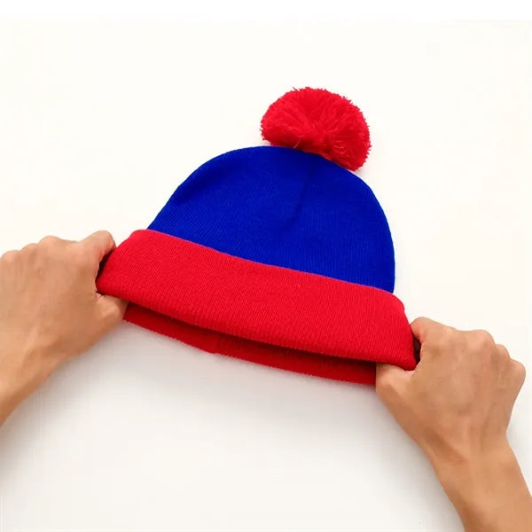 Knit Pom Beanie Hat