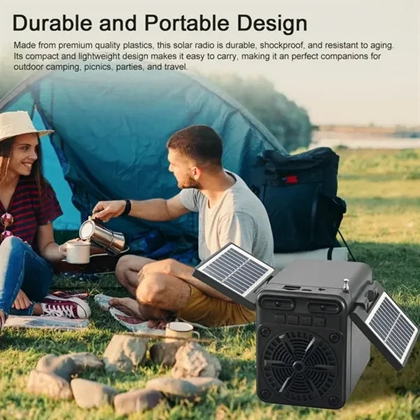 Versatile Solar Powered FM Radio With Bluetooth