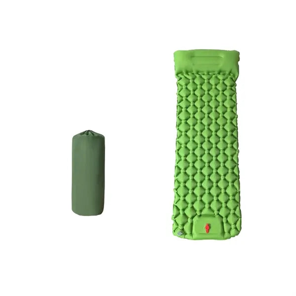 Camping Air Mattress Built In Foot Pump Outdoor Sleeping Pad