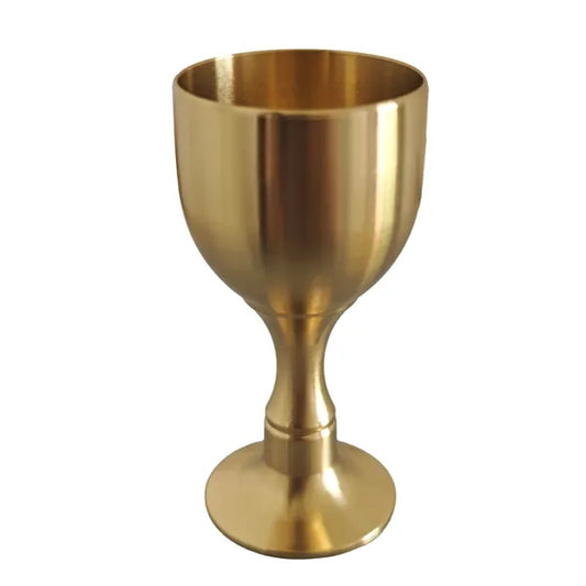 Classic Polished Brass Goblet Ceremonial Chalice Cup 1oz