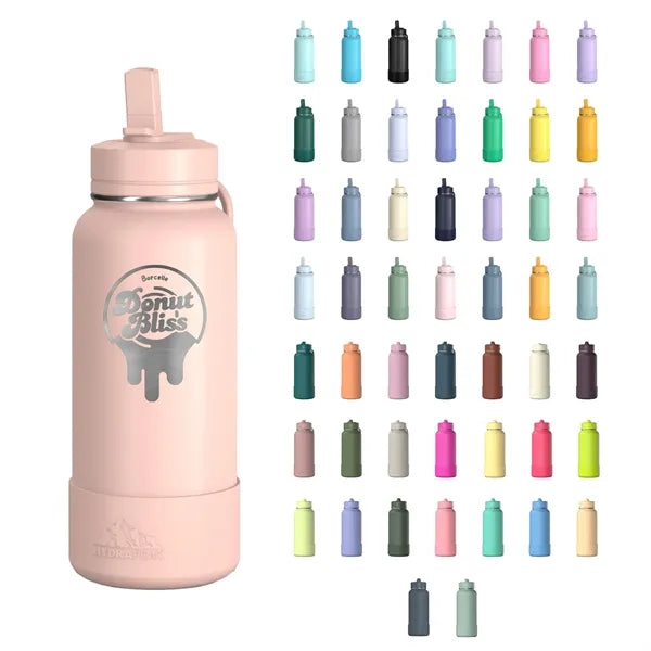 32 Oz. Hydrapeak Insulated Water Bottle w/Straw Lid
