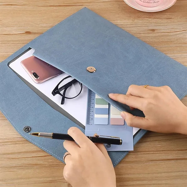 PU Leather Envelope File Folders