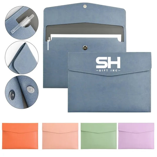 PU Leather Envelope File Folders