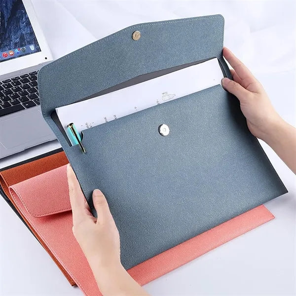 PU Leather Envelope File Folders
