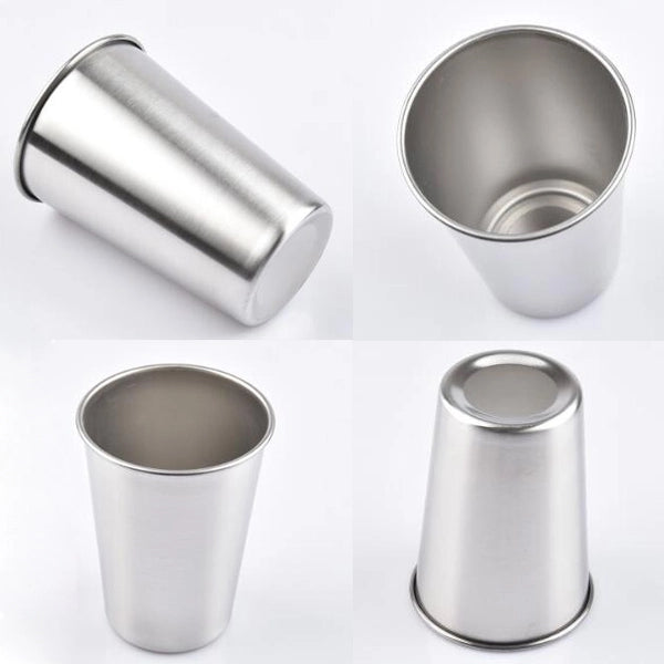 Stainless Steel Pint Glass 16-Ounce