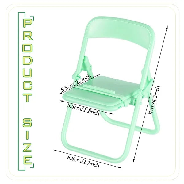 Mini Folding Chair Cell Phone Stand Desktop Foldable