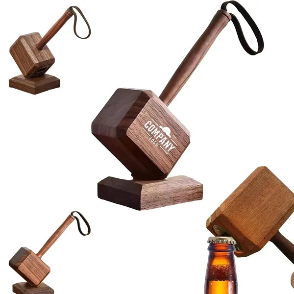 Wooden Thor Hammer Beer Opener
