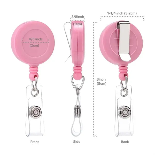 Badge Reel With Belt Clip