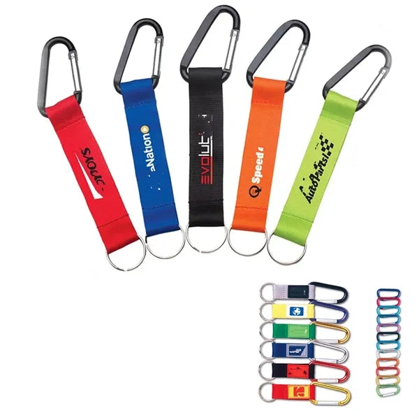 Carabiner Pocket Polyester Lanyard