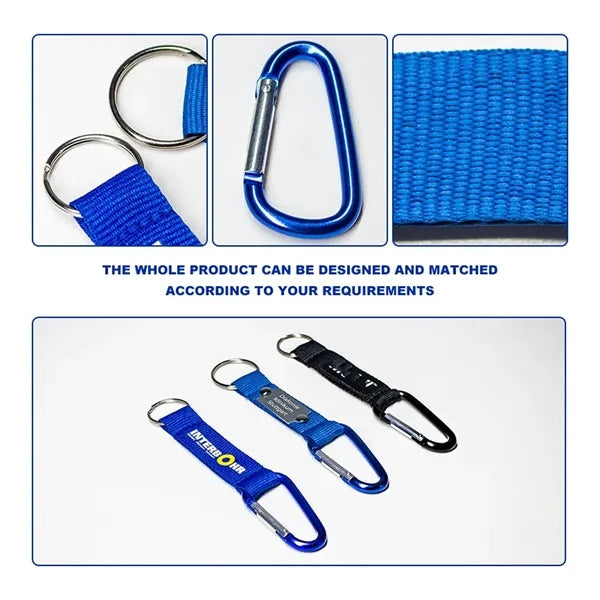 Carabiner Pocket Polyester Lanyard