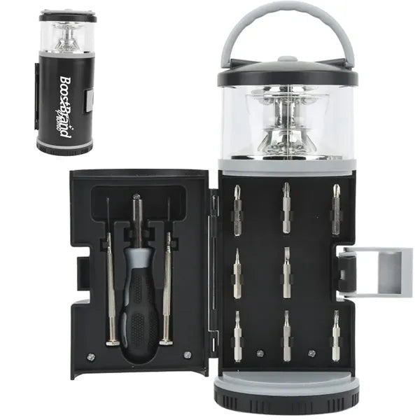 Portable Screwdriver Set with LED Light