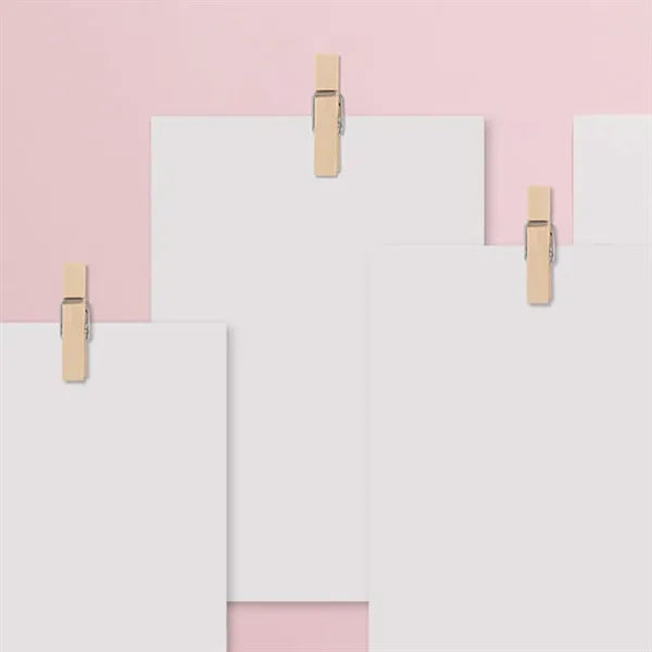 100 Pcs Wooden Clothespin Push Pin Display Craft Clip Set