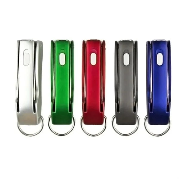 Compact Folding Tool Pen with Keychain Ring & LED Light