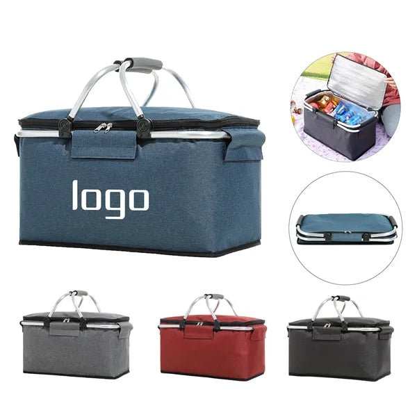 Foldable Oxford Cloth Thickened Insulated Picnic Bag