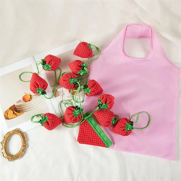 Foldable Strawberry Collapsible Thickened Eco Shopping Bag