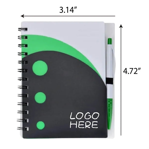 PP Hardcover Spiral Notebook with Pen
